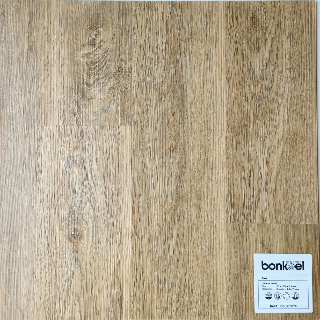 Плитка ПВХ "Bonkeel" Base New 343 (1220*150*3,5 мм) — купить в Новосибирске