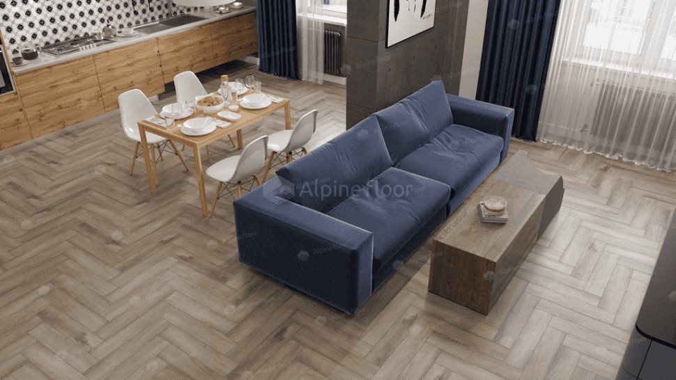 Виниловый ламинат "Alpine Floor" Parquet Light Дуб Исида (600*125*4 мм) — купить в Новосибирске