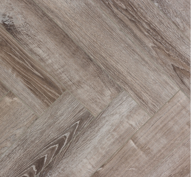 Виниловый ламинат SPC "Cronafloor" Herringbone Дуб Тулон (640*128*4,5 мм) — купить в Новосибирске
