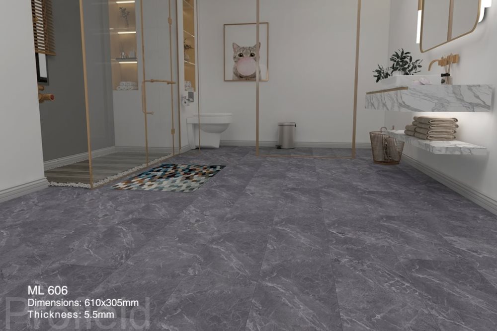 SPC ламинат "Profield" Грей марбл (305*610*5,5 мм) — купить в Новосибирске