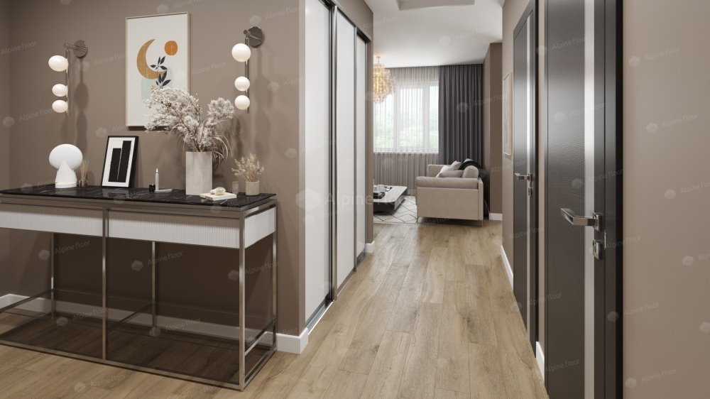 SPC Ламинат "Alpine Floor" Дуб млечный (1524*180*8 мм) — купить в Новосибирске