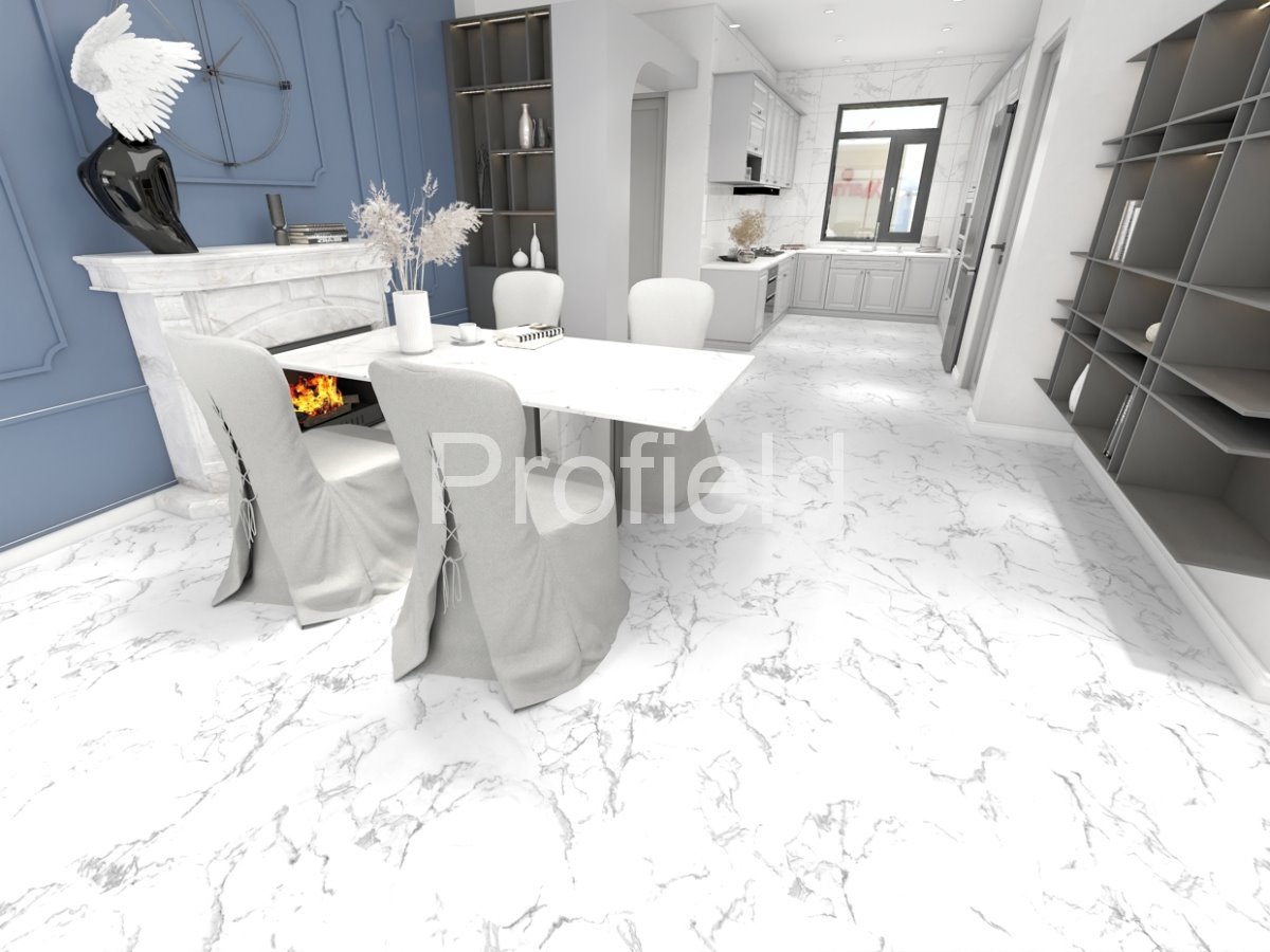 HSPC ламинат "Profield" Камень белый (610*305*5,5 мм) — купить в Новосибирске