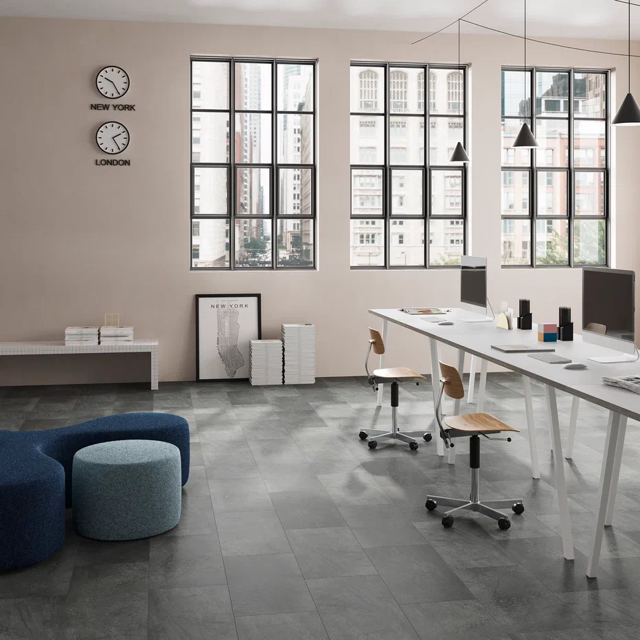 SPC ламинат "Invictus" Groovy Granite Steel (603*298*6мм) — купить в Новосибирске