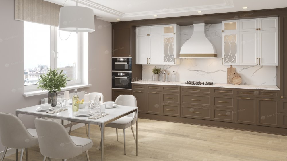 SPC Ламинат "Alpine Floor" Дуб капучино (1524*180*8 мм) — купить в Новосибирске