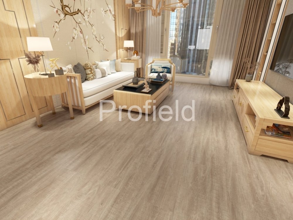 HSPC ламинат "Profield" Тик натуральный (1200*228*5,5 мм) — купить в Новосибирске