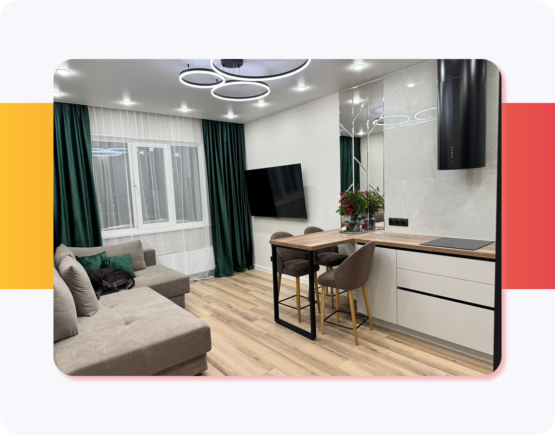 Укладка LVT плитки Berry Alloc в квартире ЖК «Изумрудный Бор», 2022 г.