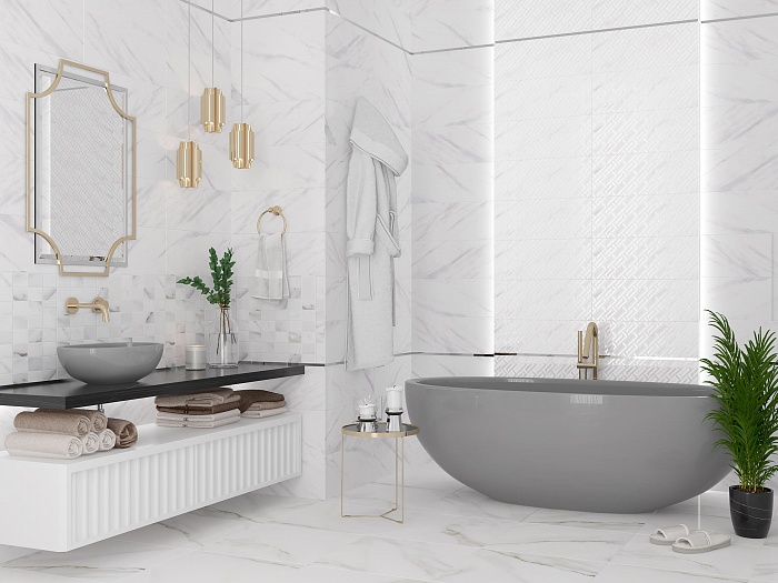 Керамогранит "Azori" Alpi (600*600 мм) Белый — купить в Новосибирске