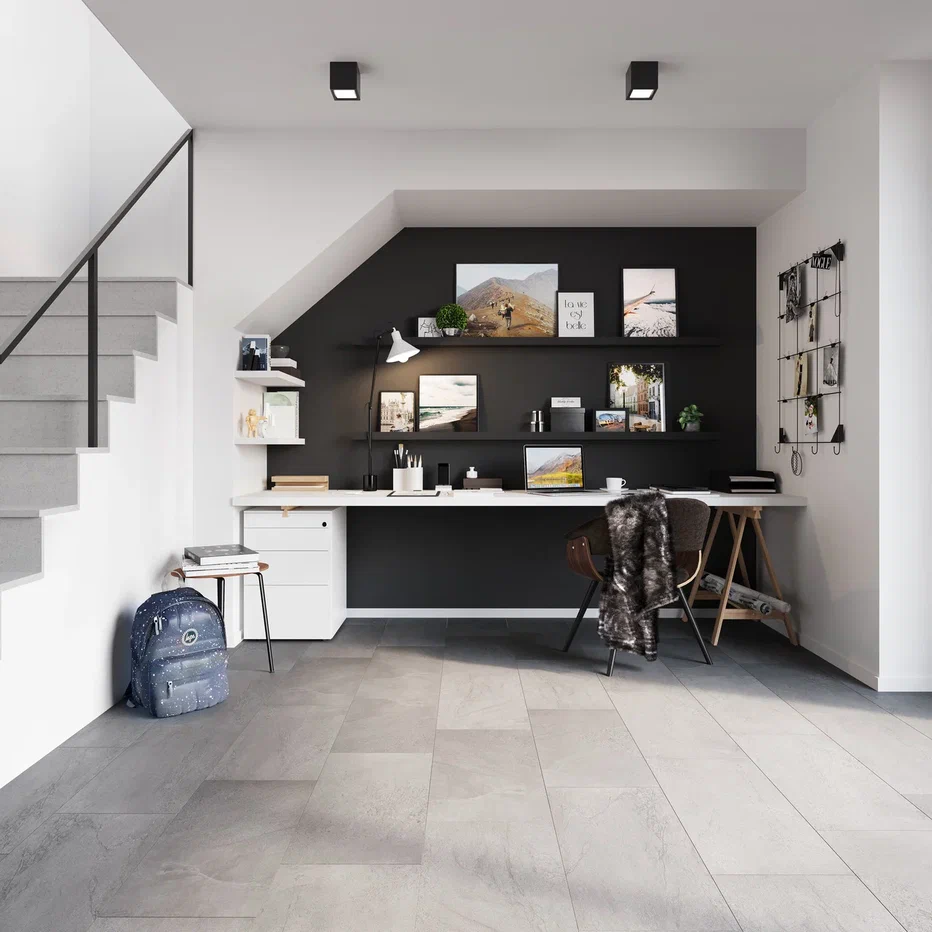 SPC ламинат "Invictus" Groovy Granite Steel (603*298*6мм) — купить в Новосибирске