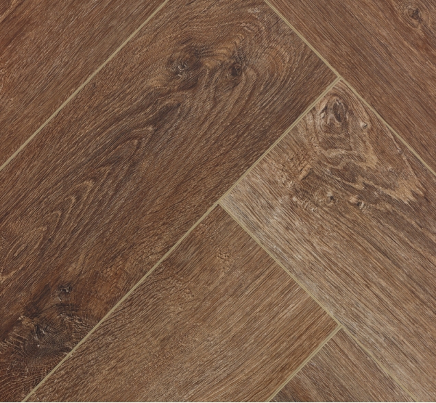 Виниловый ламинат SPC "Cronafloor" Herringbone Дуб Тулуза (640*128*4,5 мм) — купить в Новосибирске
