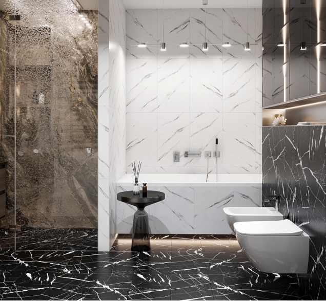 SPC ламинат "CronaFloor" Stone 4V Ноче (600*300*4 мм) — купить в Новосибирске