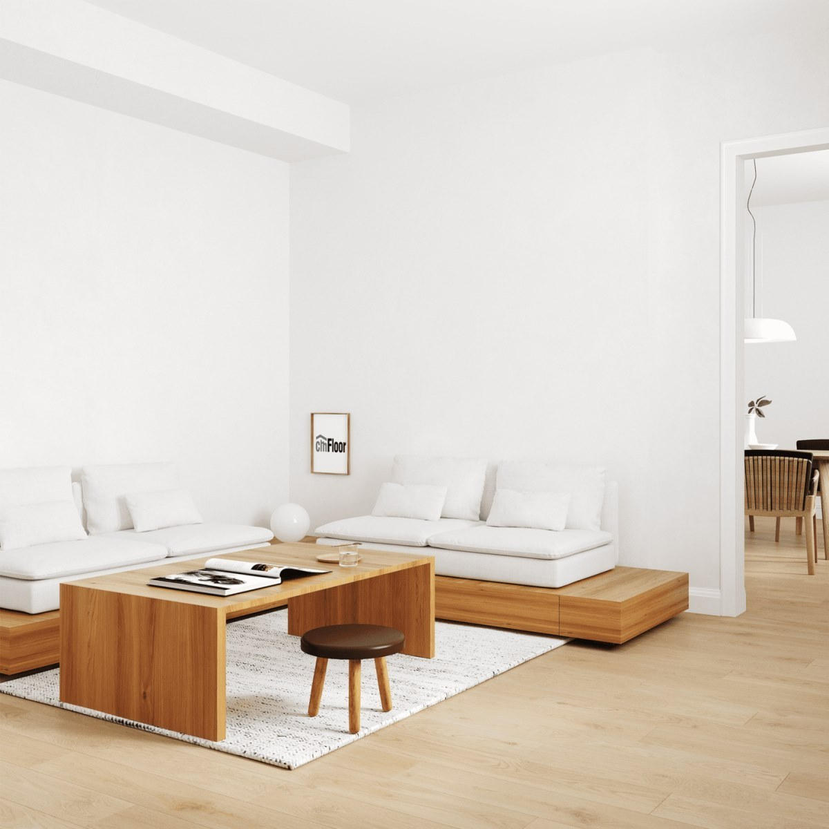 Виниловое напольное покрытие ScandiWood 19 Дуб Шампань (180*1220*5 мм) — купить в Новосибирске