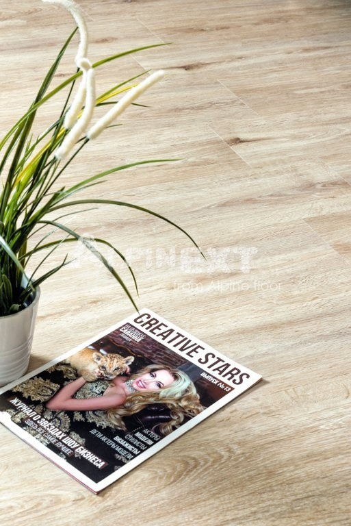 Замковая ПВХ плитка "Alpine Floor" Дуб Ваниль  (1220*183*4мм) — купить в Новосибирске