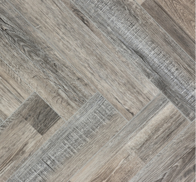 Виниловый ламинат SPC "Cronafloor" Herringbone Дуб Реймс (640*128*4,5 мм) — купить в Новосибирске