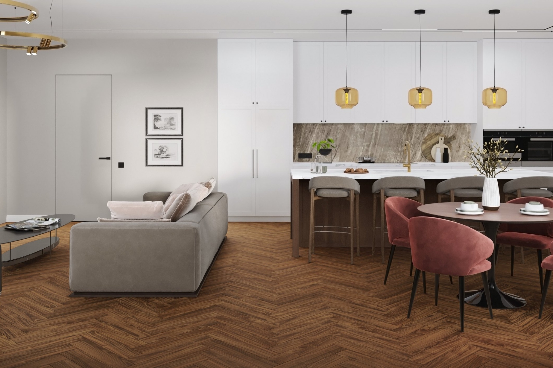 SPC ламинат «Damy Floor» Дерби (615*123*4 мм) — купить в Новосибирске