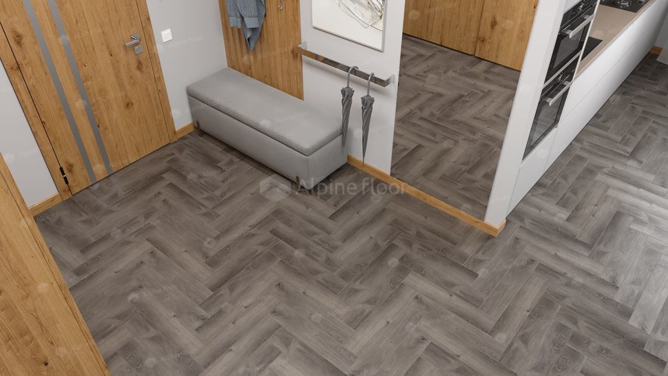 Виниловая плитка "Alpine Floor" Parquet LVT Дуб Мерга (590*118*2,5 мм) — купить в Новосибирске