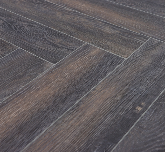 Виниловый ламинат SPC "Cronafloor" Herringbone Дуб Бордо (640*128*4,5 мм) — купить в Новосибирске