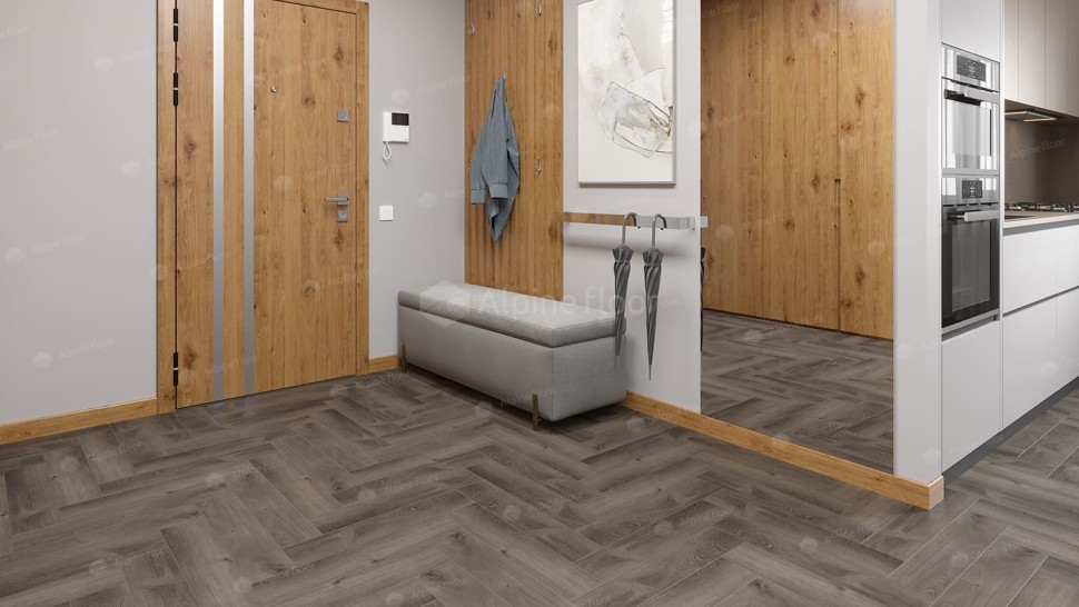 Виниловая плитка "Alpine Floor" Parquet LVT Дуб Мерга (590*118*2,5 мм) — купить в Новосибирске