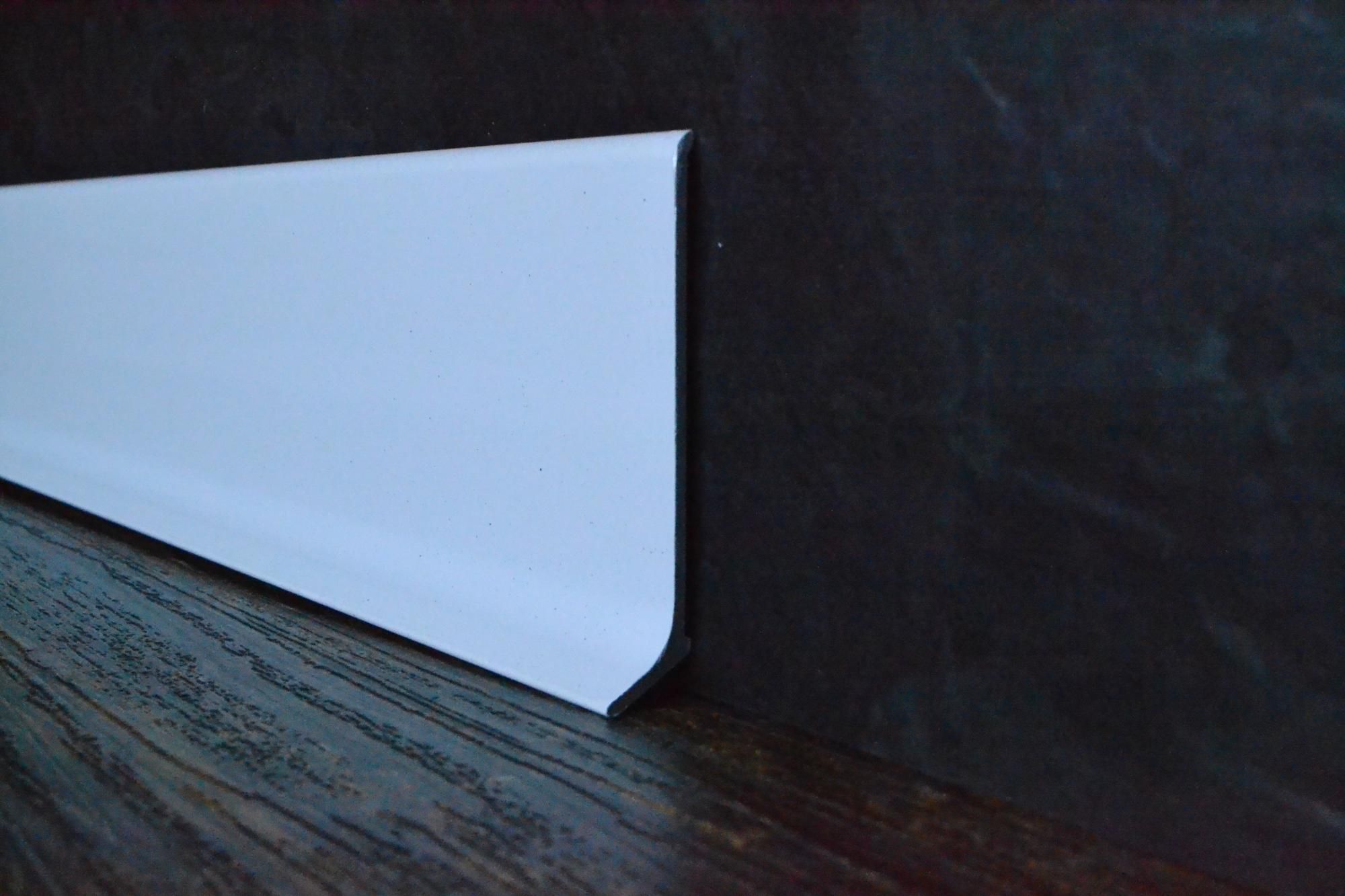 Плинтус алюминиевый L-образный белый (2500*11*60 мм) — купить в Новосибирске