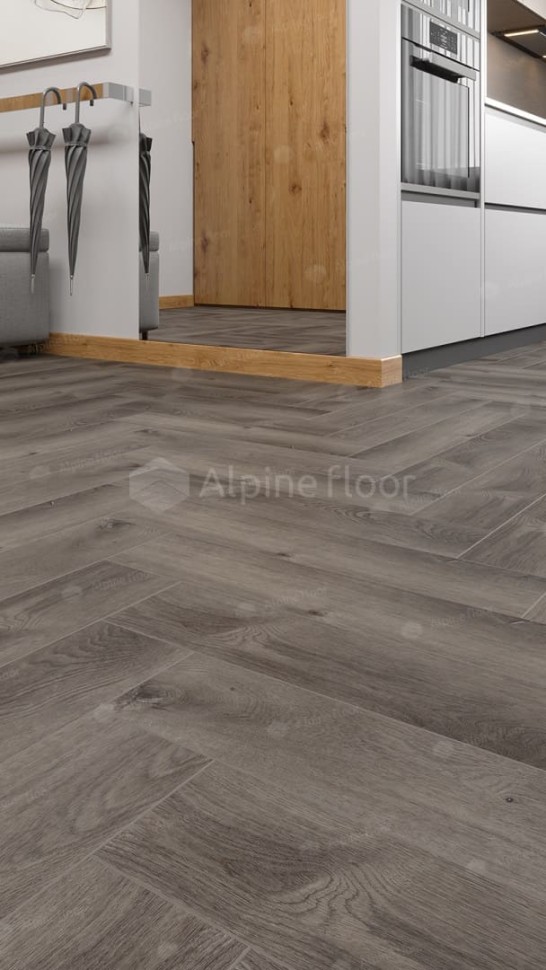 Виниловая плитка "Alpine Floor" Parquet LVT Дуб Мерга (590*118*2,5 мм) — купить в Новосибирске