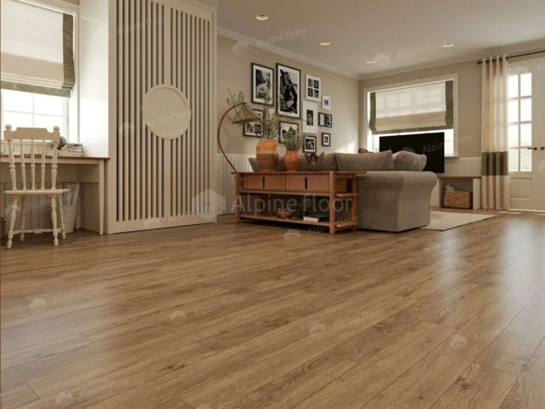 SPC Ламинат "Alpine Floor" Grand Sequoia Village Макадамия (1220*125*4 мм) — купить в Новосибирске