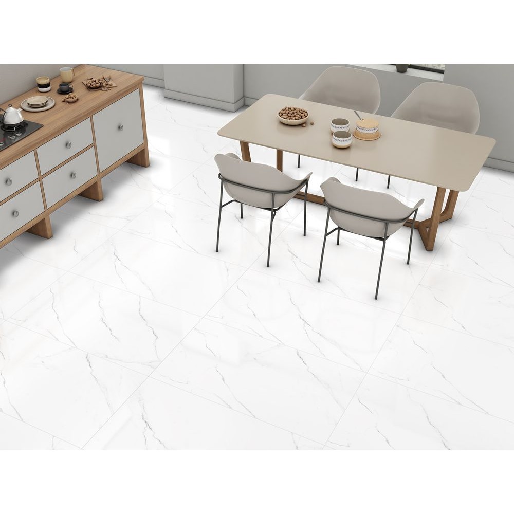 Керамогранит "Ennface" 600*1200 Carrara Bianco Матовый Белый — купить в Новосибирске