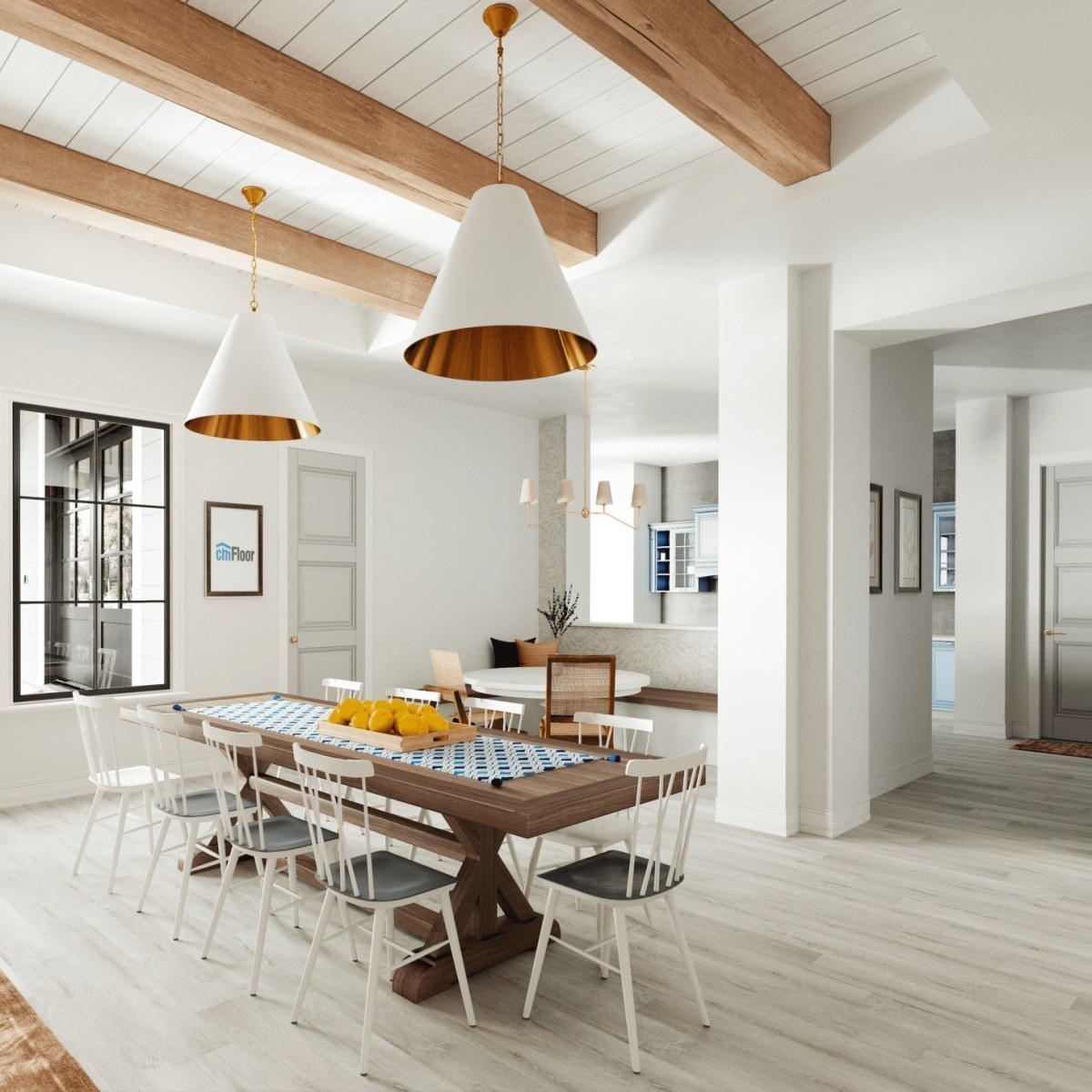 Виниловое напольное покрытие ScandiWood 05 Дуб Ледяной (180*1220*5 мм) — купить в Новосибирске