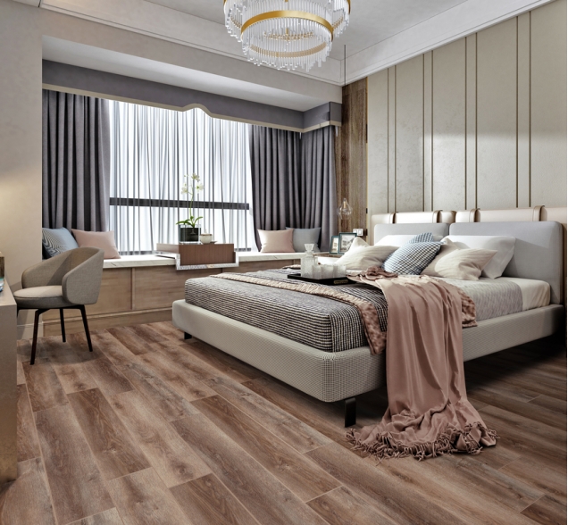 SPC ламинат "CronaFloor" Wood 4V Дуб Охрид (1200*180*4 мм) — купить в Новосибирске