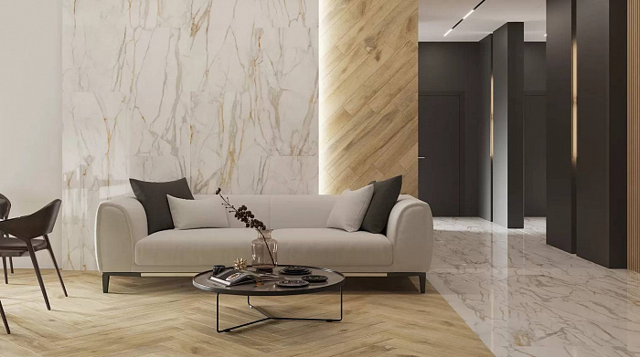 Керамогранит "Estima" Supreme Ferrum (1200*600 мм) Белый — купить в Новосибирске