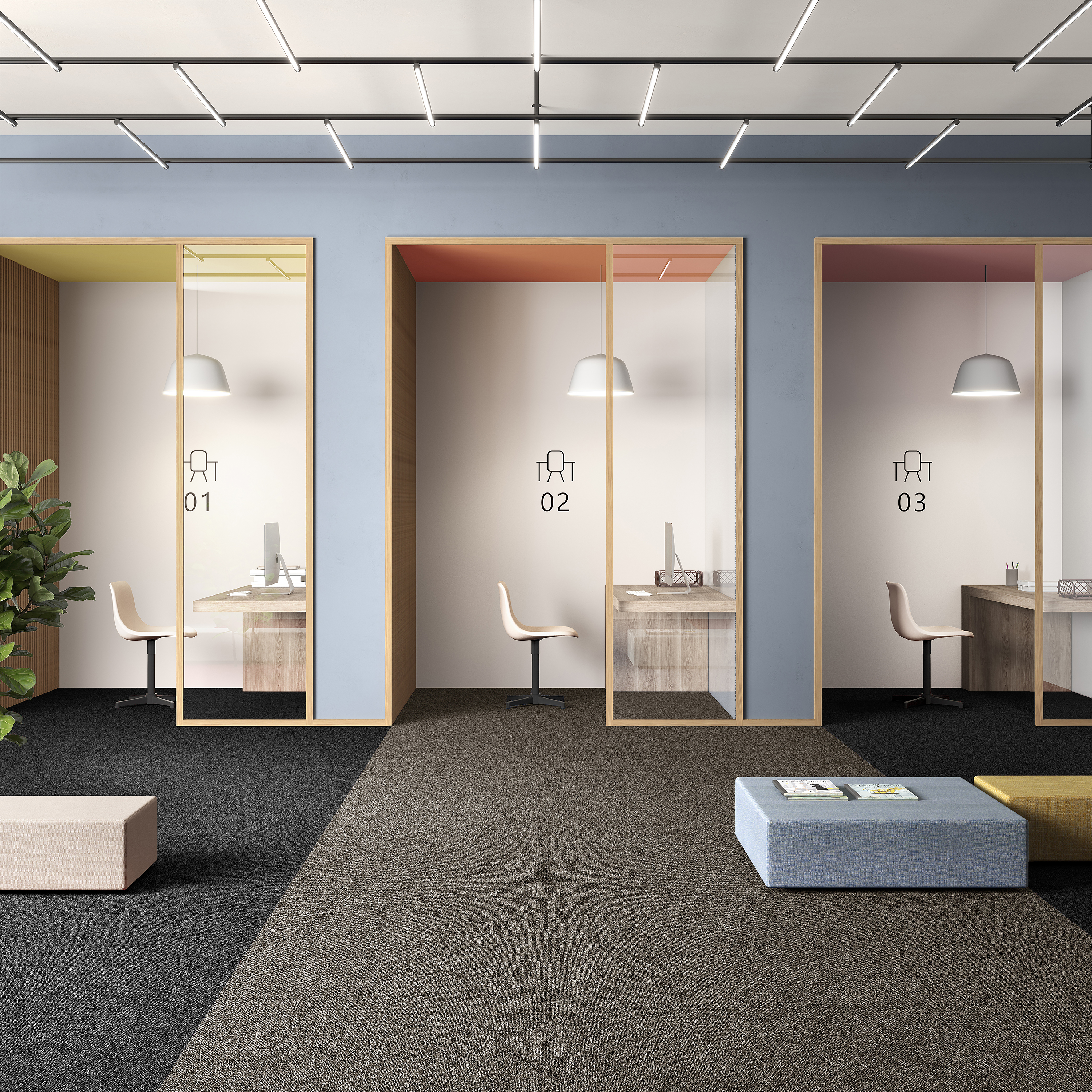 Ковровая плитка Medusa Tile 43 (500*500*5 мм) — купить в Новосибирске