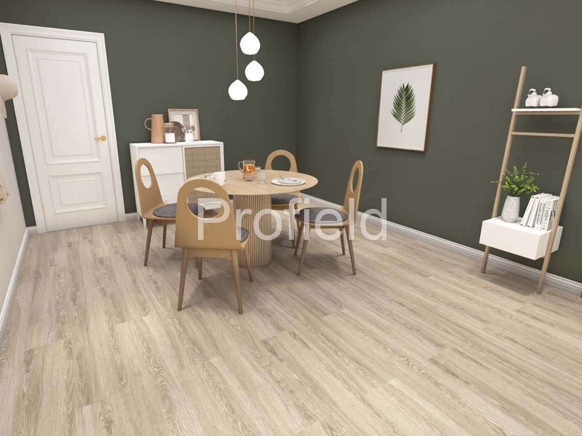 HSPC ламинат "Profield" Дуб Светлый (1200*228*5,5 мм) — купить в Новосибирске