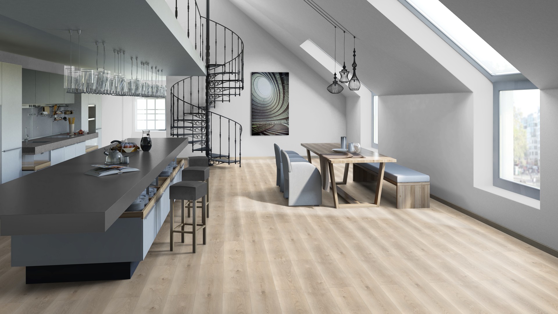 SPC ламинат "Tarkett" Deep House Sean (1400*225*4,6 мм) — купить в Новосибирске