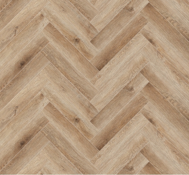 Виниловый ламинат SPC "Cronafloor" Herringbone Дуб Монпелье (640*128*4,5 мм) — купить в Новосибирске