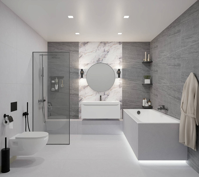 Керамогранит "Wan Sheng" Butterfly 600x1200 (1200*600 мм) Серый — купить в Новосибирске