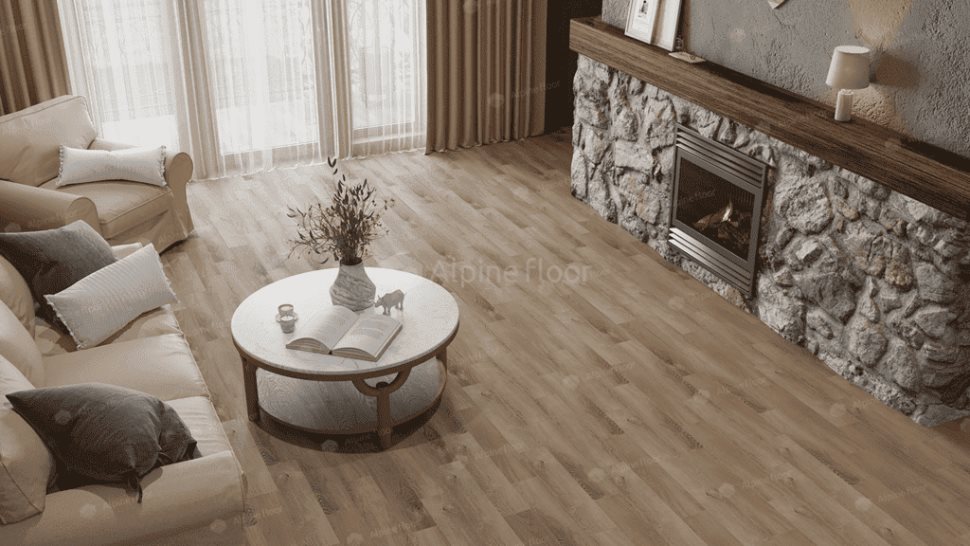 Виниловый ламинат "Alpine Floor" Parquet Light Дуб Синистра (600*125*4 мм) — купить в Новосибирске